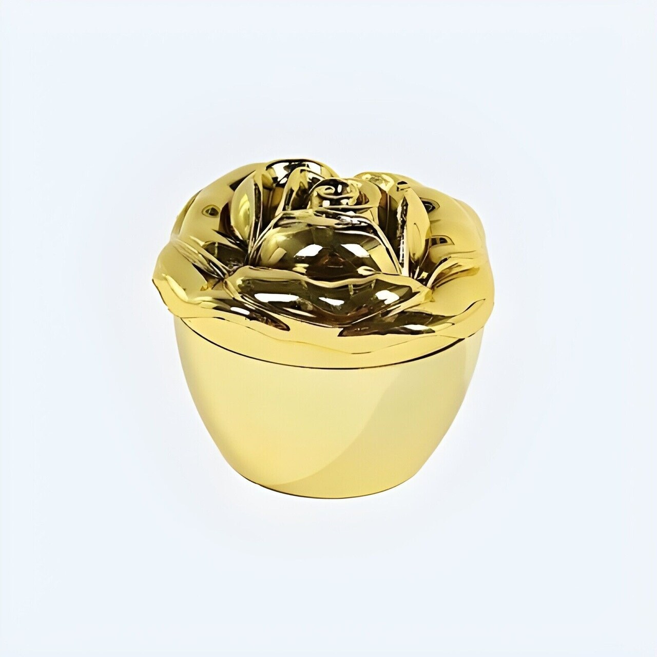 20 Vintage Gold Rose Plastic Party Favor Boxes with Lids Events Decorations